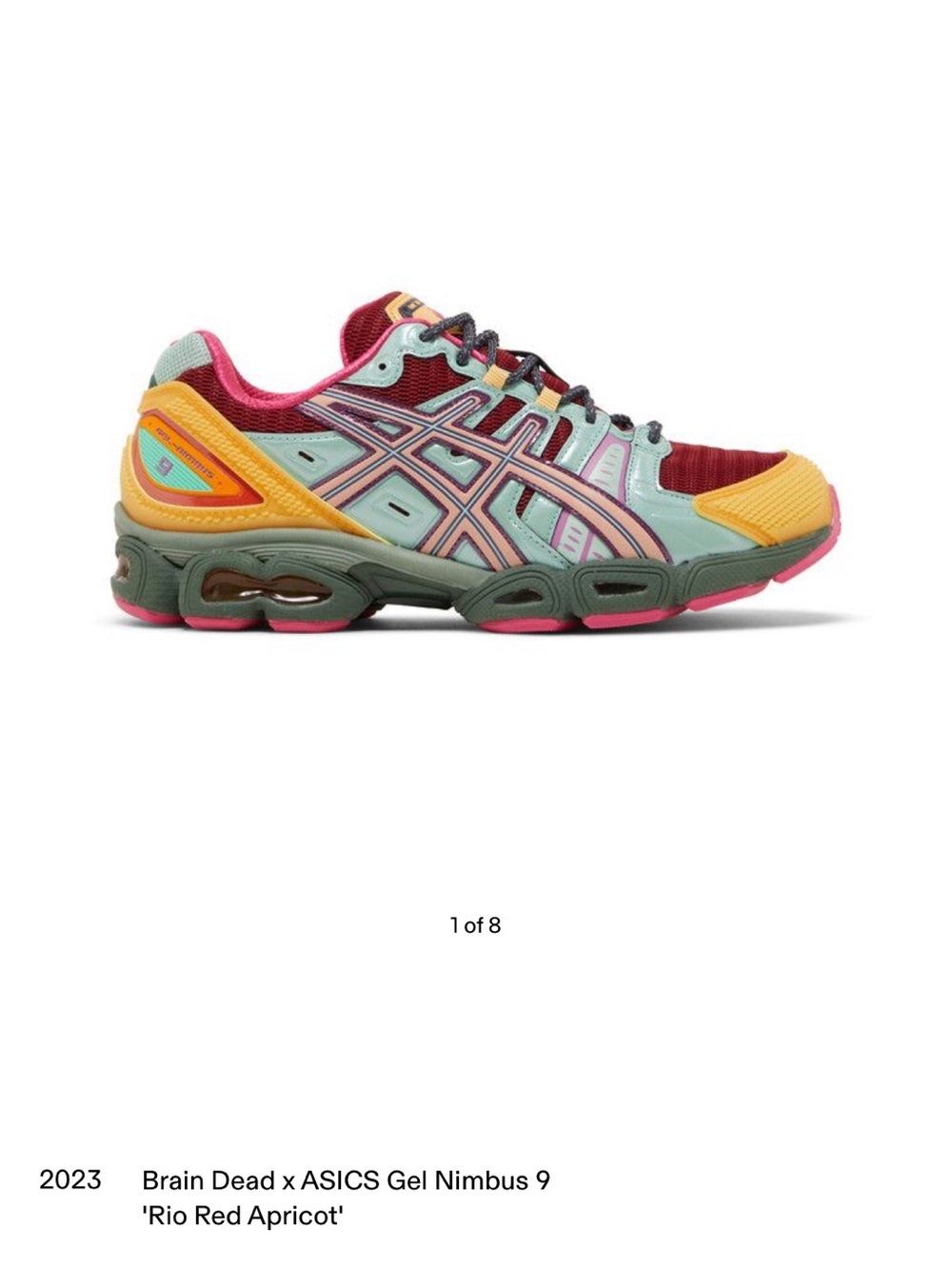 Brain Dead by ASICS Gel-Nimbus 9 Performance Sneaker - Picture 2 of 7